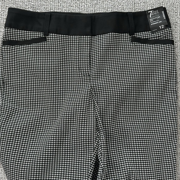 Ny&Co Houndstooth Stretch Pants - Picture 4 of 6